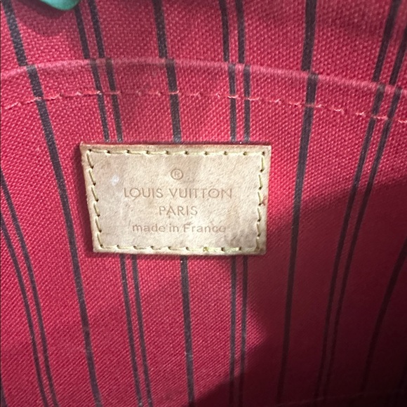 Louis Vuitton Brown Monogram Pouch with Red Accent - Picture 7 of 10